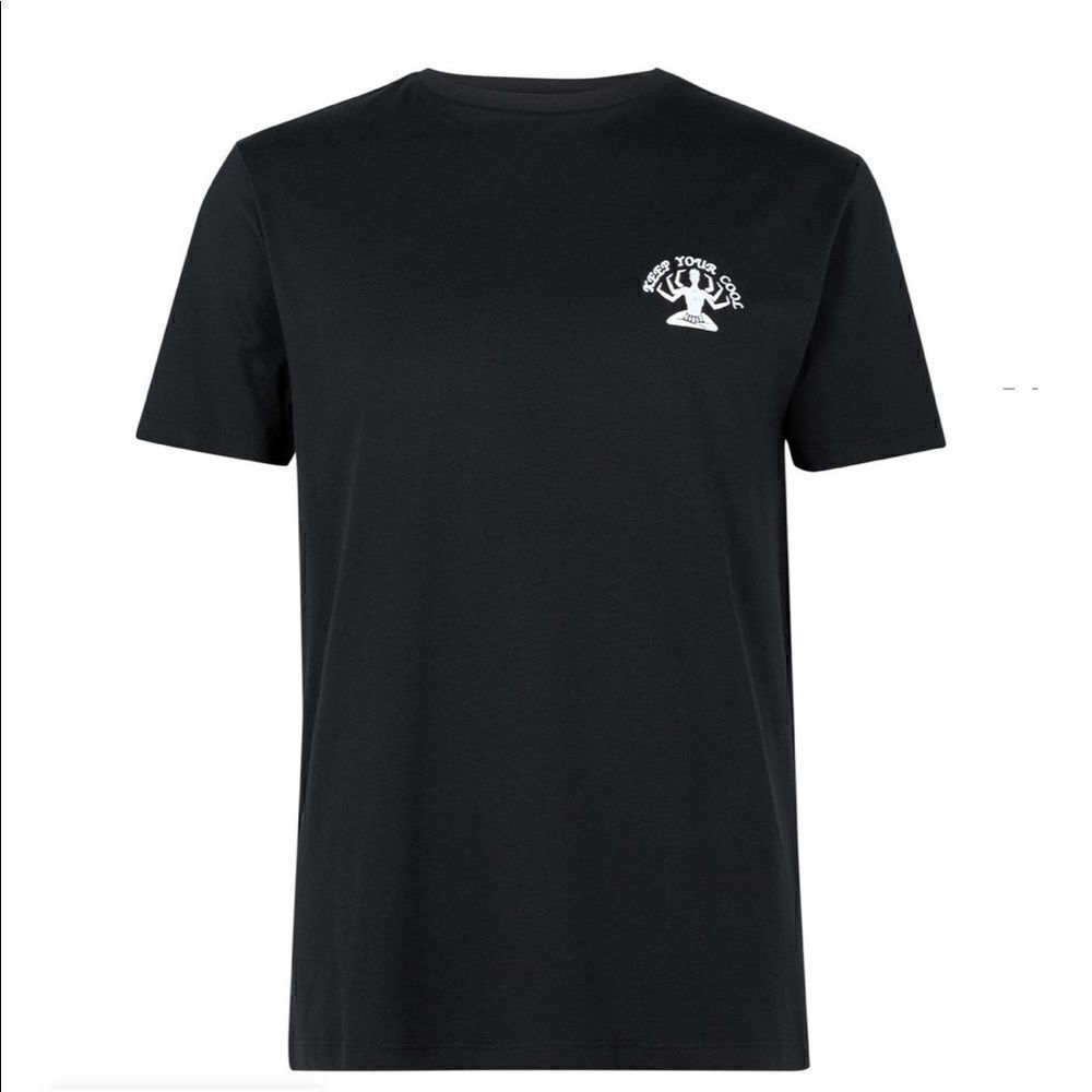 NEW LOOK - Black Keep Your Cool Slogan T-Shirt